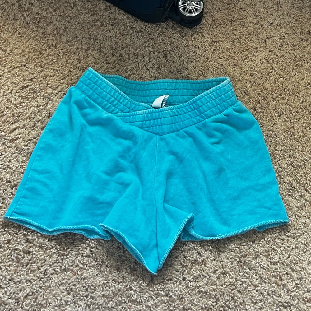 Out from under sweat shorts